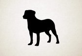 Entlebucher sennenhond - Silhouette hond - S - 45x45cm - Zwart - wanddecoratie