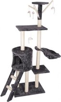 KattenToren | Kattenpaal | Krabpaal | Kat| Poes | Kitten | Groot met ladder | 140x50x35 cm