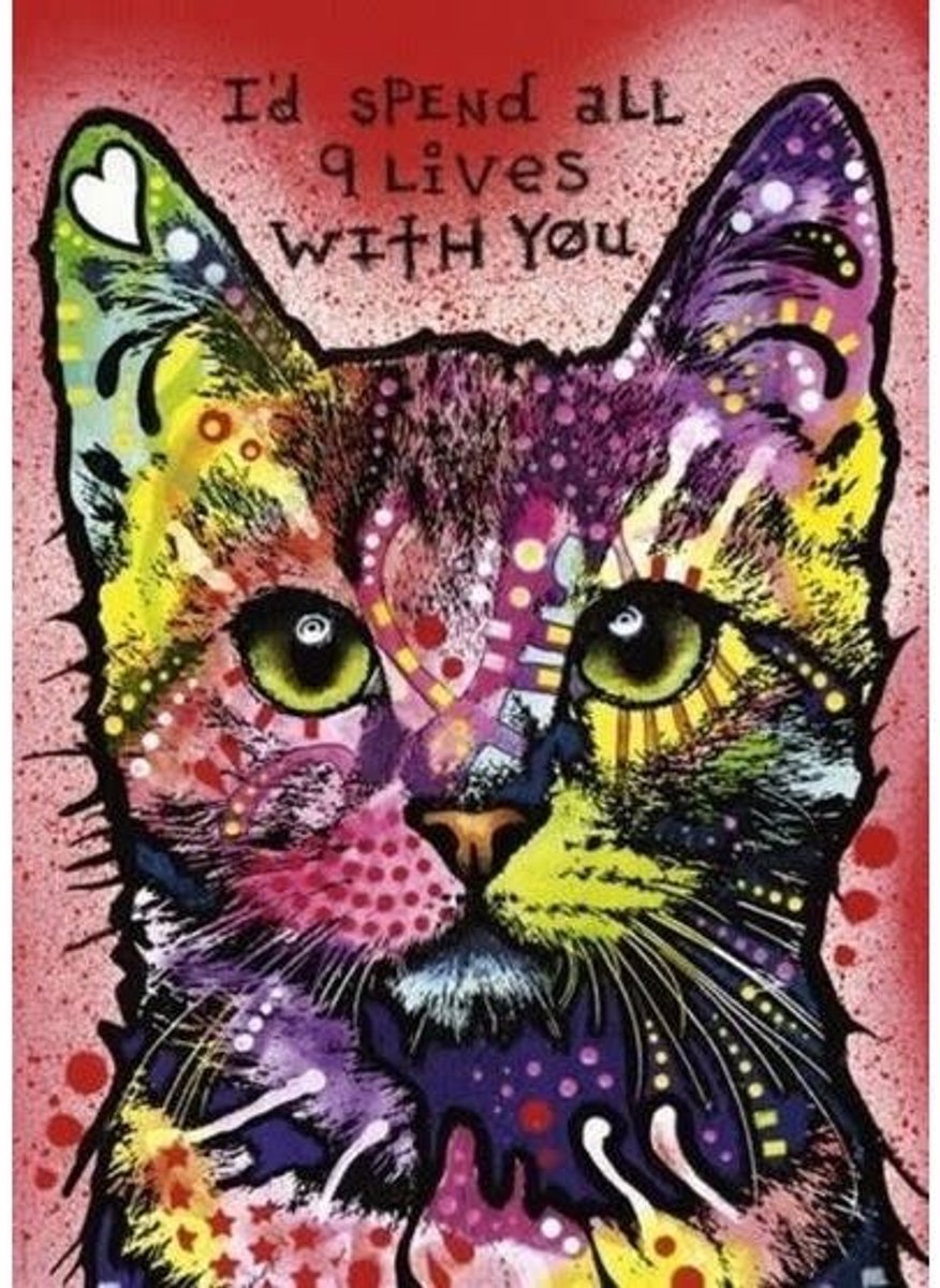 Heye legpuzzel 9 Lives 1000 stukjes - kunst puzzel katten.