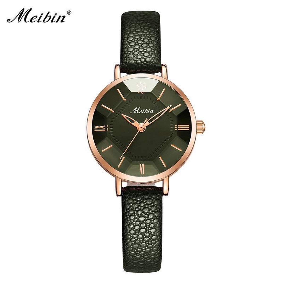 Longbo - Meibin - Dames Horloge - Groen/Rosé/Groen - 27mm (Productvideo)