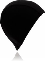 Bonnet de bain - bonnet de douche - bonnet de bain - stretch - taille unique - polyester - femme - homme - noir