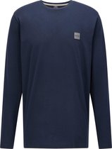 Hugo Boss - T-shirt Longsleeve Tacks Donkerblauw - XXL - Regular-fit