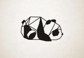 Line Art - Panda 1 - S - 35x60cm - Zwart - geometrische wanddecoratie