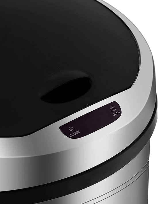 TFCFL Automatische vuilnisemmer, afvalemmer met deksel, 16 l, keukenvuilnisemmer met sensor, automatisch, badkamer-vuilnisemmer, kunststof (ABS PP), geurloos, gemak