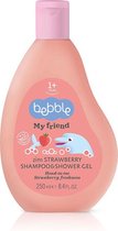 Baby & Kind - Shampoo & Douchegel Aardbei -  2 in 1 - 250 ml