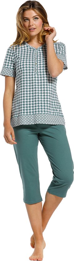 Dames pyjama Pastunette 20211-135-4 - Groen - 52