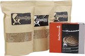 Rookmot assortiment + Cold smoke generator - Whisky - Beuk - Eik (totaal 4700ml)| BBQ | Rookmeel