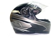 Astone Helm GTO Grafische Rayton Donker grijs met Lijnen ECE Gekwalificeerd GTOG-DGM Maat M
