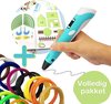 foto van 3D Pen Starterspakket + Boek met 49 Sjablonen + 59 Meter Filament/13 Kleuren Vullingen - 3D Pen Starterskit Tekenset voor Kinderen - Cadeau Jongens en Meisjes