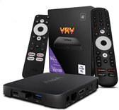 YAY GO PRO AndroidTV 4K UHD OTT IPTV Mediaspeler Box - Google en Netflix 4K Gecertificeerd