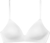 SCHIESSER Invisible Soft dames BH, voorgevormd zonder beugel, wit -  Maat: 85B