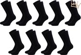 Zwarte katoenen business sokken - Heren sokken - Dames sokken - Maat: 39-42 - Naadloos - Katoen - Zwart - Mega pack - Multipack - 9 paar - 18 paar - 36 paar