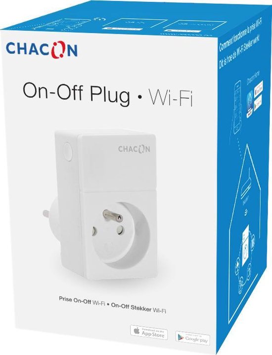 CHACON Wi-Fi slimme stekker 2 stuks - Timerfunctie & Aanwezigheidssimulatie  - Wit - BE... | bol.com