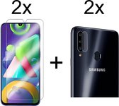 Beschermglas Samsung A20S Screenprotector 2 stuks - Samsung Galaxy A20S Screenprotector - Samsung A20S Screen Protector Camera - 2 stuks