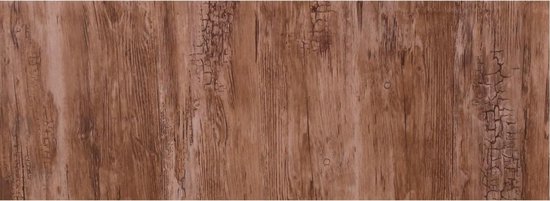 5x Stuks decoratie plakfolie eiken houtnerf look roodbruin 45 cm x 2 meter zelfklevend - Decoratiefolie - Meubelfolie