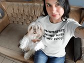 Namastay Home With My Dog T-Shirt, Schattige Hondenshirt, Yoga Minnaar Cadeau, Cadeau Voor Hondenliefhebbers, Unisex Zachte Stijl, D001-007W, XL, Wit