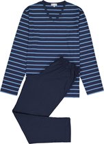Mey heren pyjama Stratford - blauw gestreept -  Maat: XL