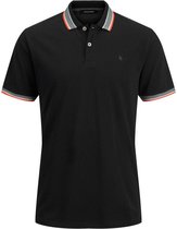 Jack & Jones Poloshirt Jjneon Paulos Ss Polo 12192910 Black Mannen Maat - M