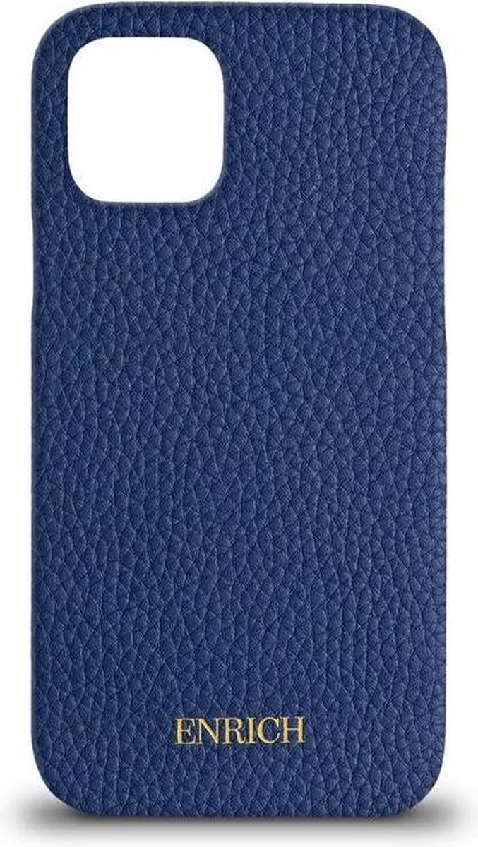 iPhone 12 Pro hoesje Royal Blue - Blauw Leer - Telefoonhoesje - Back Cover - Phone case