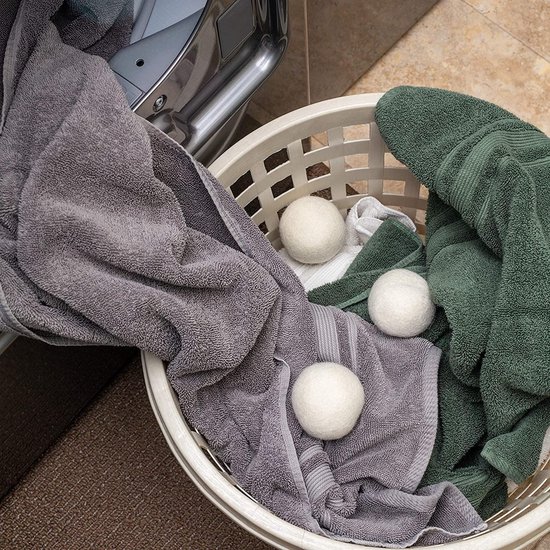 Boules de séchage en laine 6 pièces - Boules de sèche-linge - Boules de séchage - Boule de lavage - Durable