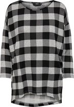 Only T-shirt Onlelcos 4/5 Aop Top Jrs Noos 15144286 Light Grey Melange/winning Dames Maat - S