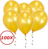 Gouden Ballonnen Feestversiering Verjaardag 100st Metallic Goud Ballon