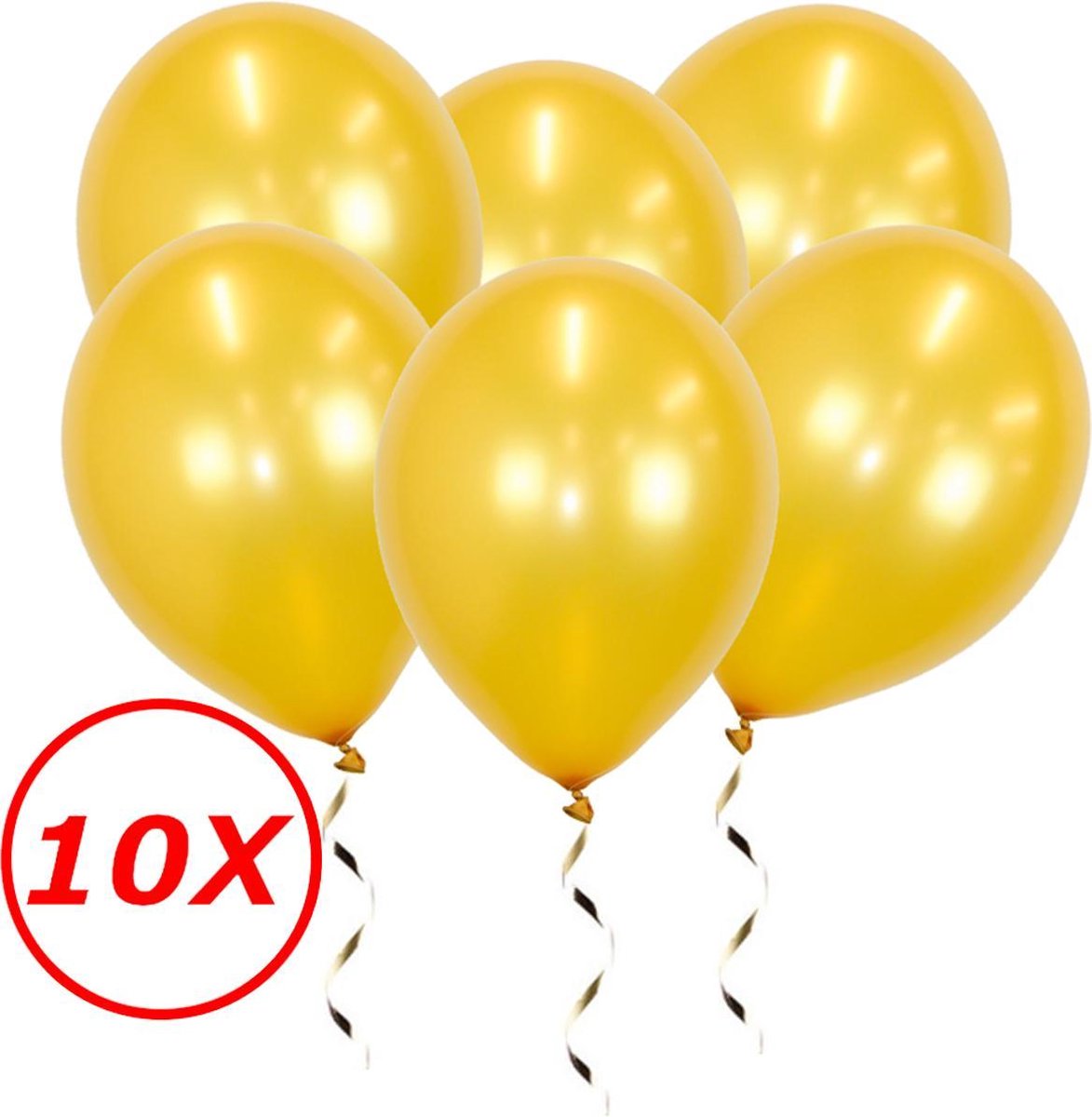 Gouden Ballonnen Verjaardag Versiering Gouden Helium Ballonnen Bruiloft Feest Versiering Metallic Goud 10 Stuks - BTH