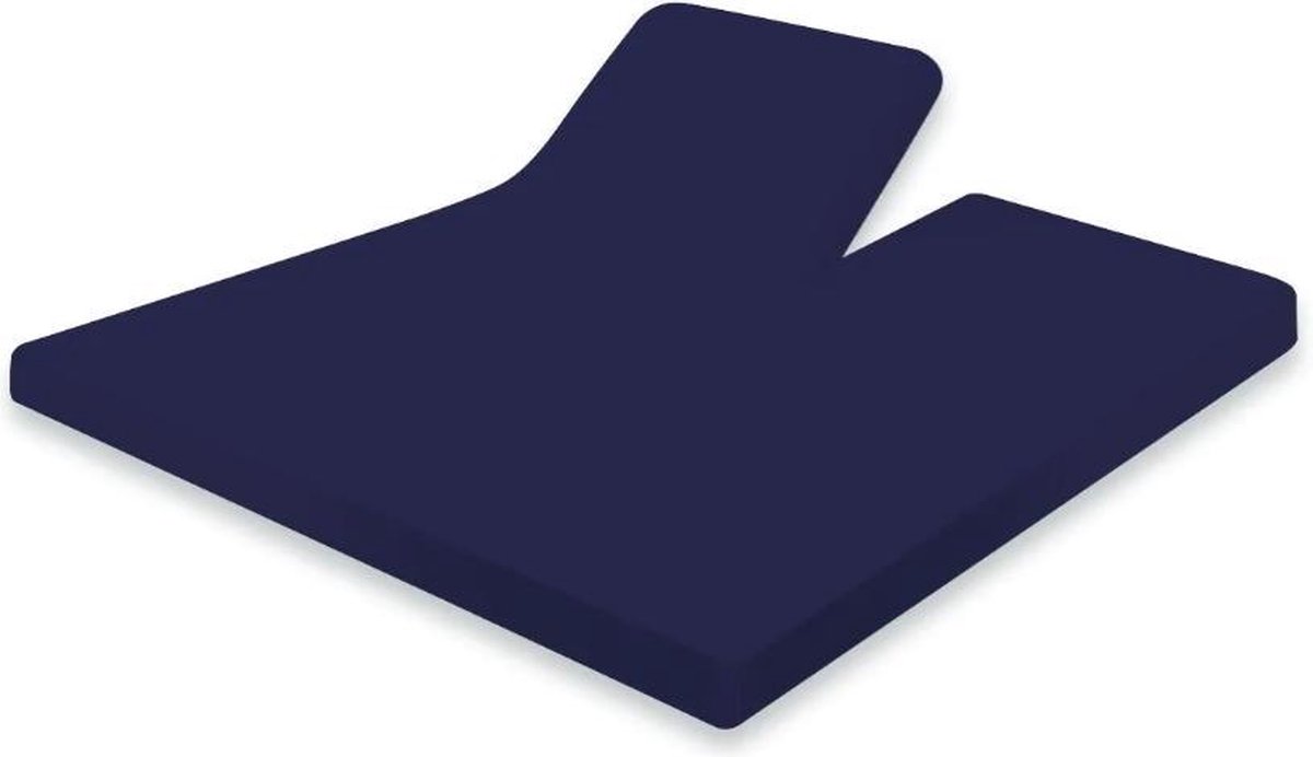 Split Topper Jersey Hoeslaken blauw 180 x 220