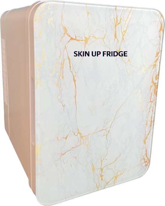 Koelkast: Skin up fridge- Skincare fridge - Mini fridge - Makeup - 4L- WHITE MARBLE, van het merk Skinup fridge