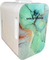 Skin up fridge- Skincare fridge - Mini fridge -Makeup - Organizer- 8L- BLUE MARBLE