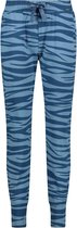 CYELL LE TIGRE Dames Lange Pyjamabroek - Blauwe Tijgerprint - Maat 40