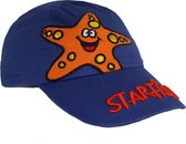 Kinder pet cap met afbeelding starfish kleur blauw maat 53 centimeter