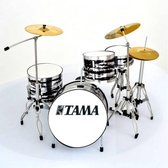 Miniatuur Tama drumstel zwart/wit