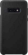 Telefoonglaasje Hoesje Geschikt voor Samsung Galaxy S10e - silicone - Zwart - Beschermhoes - Case - Cover