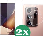 2x Screenprotector geschikt voor Samsung Galaxy Note 20 Ultra - 2x Camera Screen Protector