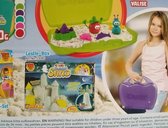 craze magic sand/ knetsand/ modeling sand/ mega- koffer/ mega box/ lichtgroen en wit
