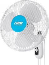 RAM Wand Ventilator Ø40cm 40 Watt 3 Snelheden Zwenkbaar