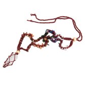 Ruwe Edelsteen Hanger Bergkristal met Chakra Ketting