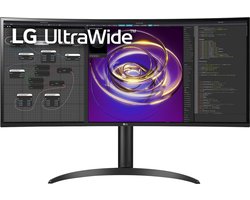 LG 34WP85C-B 34 Inch UltraWide QHD IPS Curved Monitor