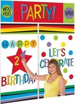 feestposters aanpasbaar multicolor 5-delig