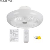 Dakta® Smart Plafond Ventilator | Wit | 45 cm |  Afstandsbediening | Werkt op wifi | Met verlichting | Lamp | Ventilator en lamp in een