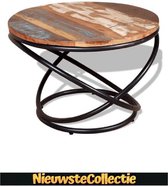 Salontafel - 60x60x40 cm - Massief gerecycled hout - Modern - Nieuwste Collectie