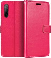 Sony Xperia 10 III - Bookcase Roze - portemonee hoesje