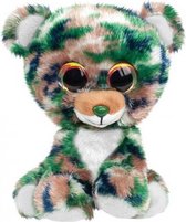 knuffel Lumo Bear Camo groen/bruin 15 cm