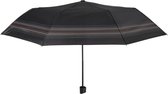 mini-paraplu heren 96 cm polyester zwart/bruin
