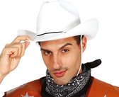 cowboyhoed vilt wit one-size
