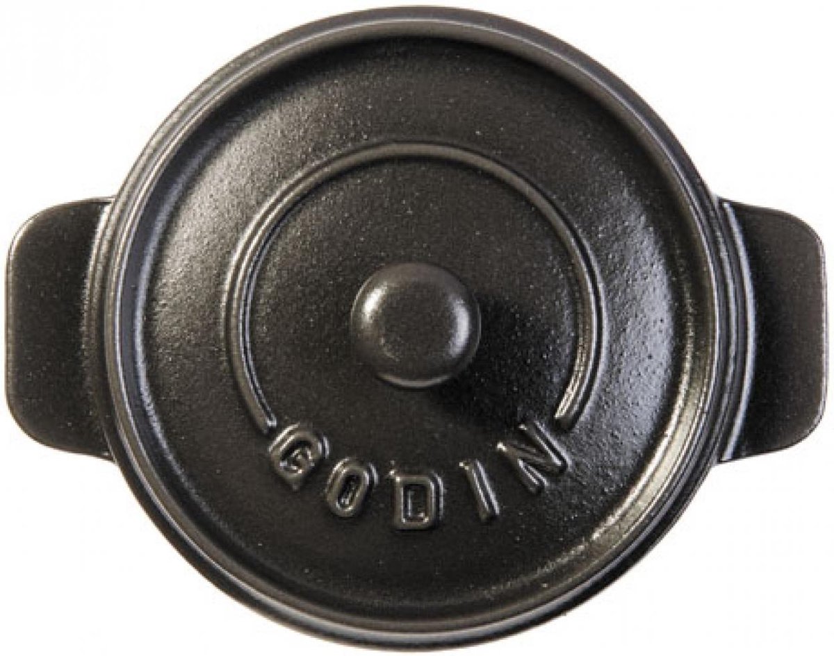 GIETIJZER KOOKPOT ZWART S2 14CM-0.57L Godin