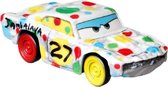 speelgoedauto Jambalaya junior 10,5 cm staal wit/geel