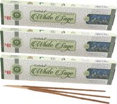 3x pakjes Goloko wierook Witte Salie geur met 20 stokjes - Huis reinigen en zuiveren van slechte energie