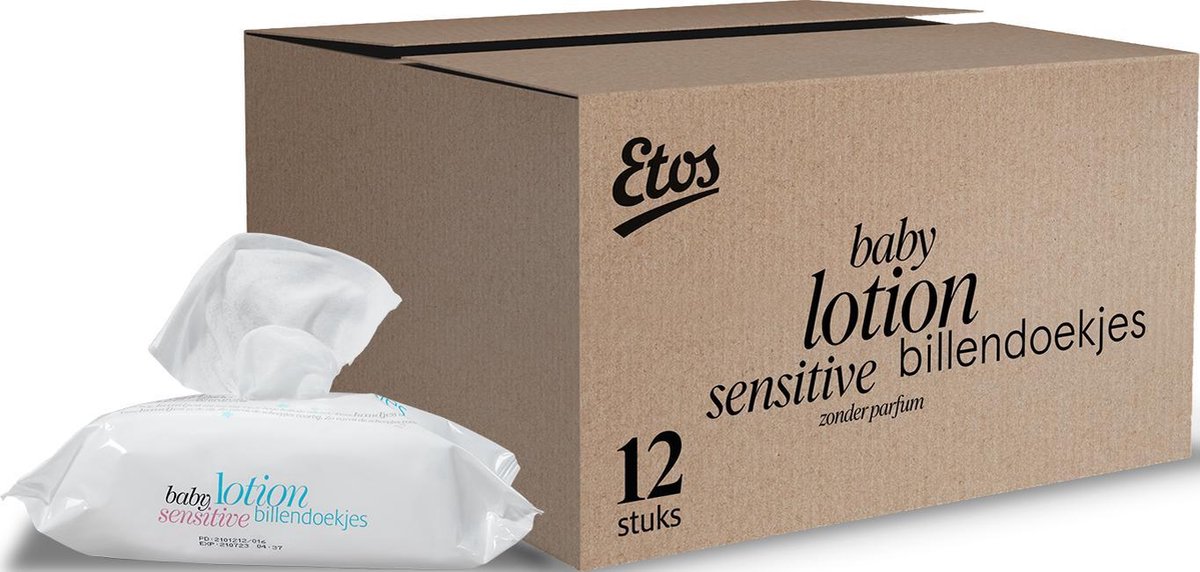 Samenwerking beproeving In het algemeen Etos Baby Lotion Sensitive Billendoekjes - 960 stuks (12 x 80 stuks) |  bol.com